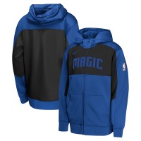 Толстовка на молнии Подростковая Orlando Magic Nike Blue/Black Authentic On-Court Showtime Performance