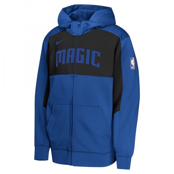 Толстовка на молнии Подростковая Orlando Magic Nike Blue/Black Authentic On-Court Showtime Performance