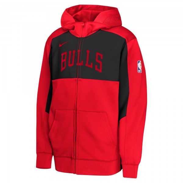Толстовка на молнии Chicago Bulls Nike Youth Authentic On-Court Showtime Performance - Red/Black