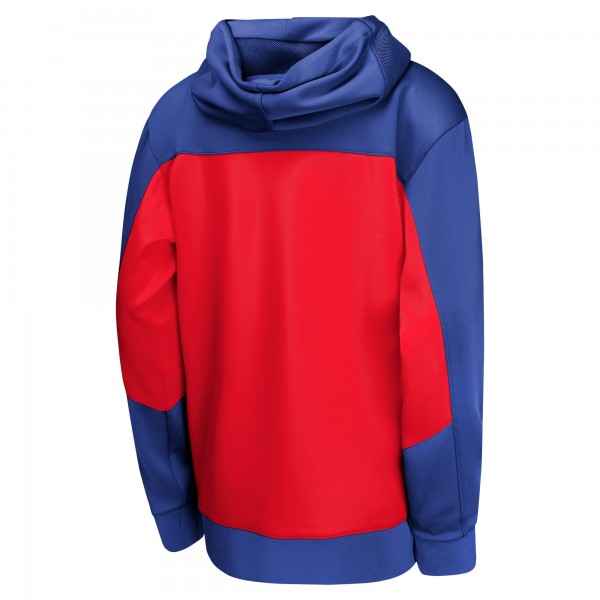 Подростковая Philadelphia 76ers Nike Royal/Red Authentic On-Court Showtime Performance Full-Zip Hoodie