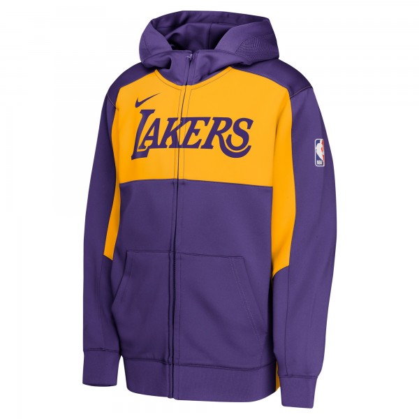 Толстовка на молнии Los Angeles Lakers Nike Youth Authentic On-Court Showtime Performance - Purple/Gold