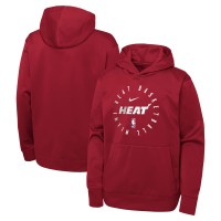 Толстовка Youth Miami Heat Nike Red Performance Practice Spotlight