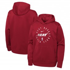 Толстовка Youth Miami Heat Nike Red Performance Practice Spotlight
