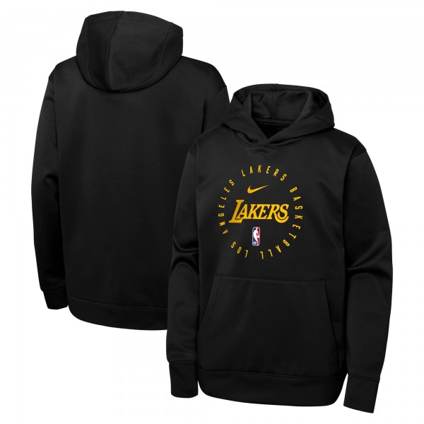 Толстовка Los Angeles Lakers Nike Youth Performance Practice Spotlight - Black
