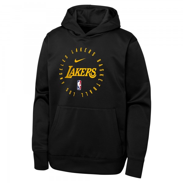Толстовка Los Angeles Lakers Nike Youth Performance Practice Spotlight - Black