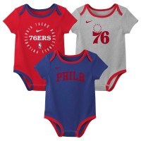 Малышам Philadelphia 76ers Nike Three-Pack Bodysuit Set