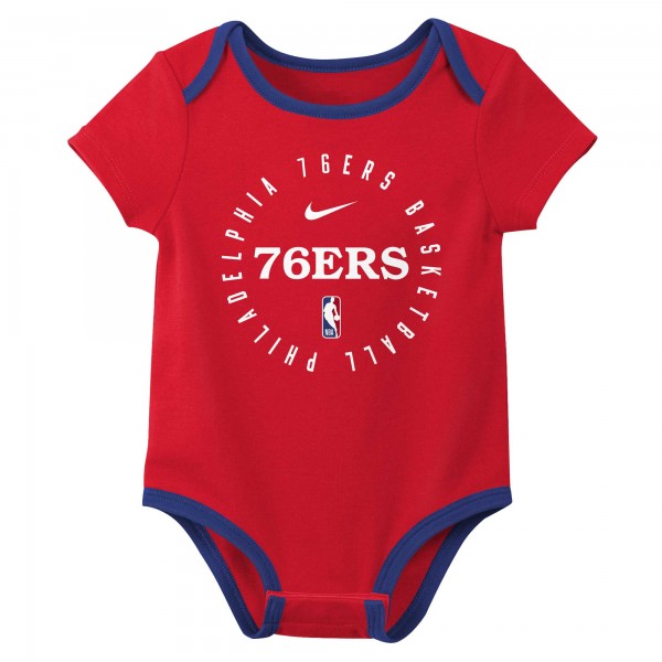 Малышам Philadelphia 76ers Nike Three-Pack Bodysuit Set