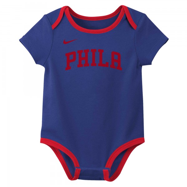 Малышам Philadelphia 76ers Nike Three-Pack Bodysuit Set