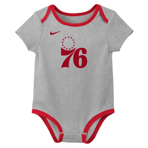 Малышам Philadelphia 76ers Nike Three-Pack Bodysuit Set