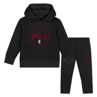 Toddler Chicago Bulls Nike Black Practice Club Pullover Hoodie and Sweatpants Set