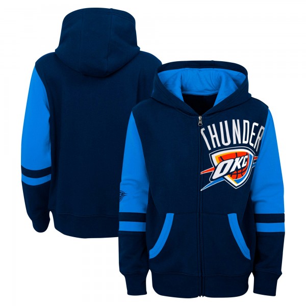 Толстовка на молнии Preschool Oklahoma City Thunder Navy Straight To The League