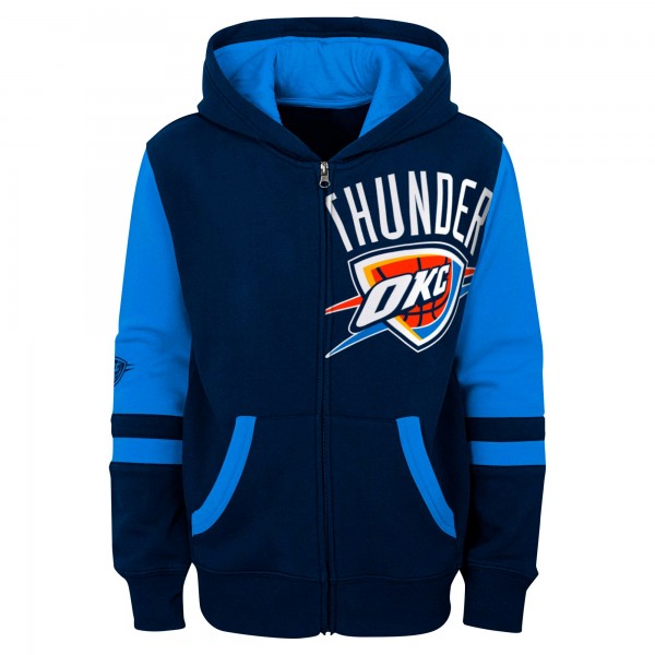 Толстовка на молнии Preschool Oklahoma City Thunder Navy Straight To The League