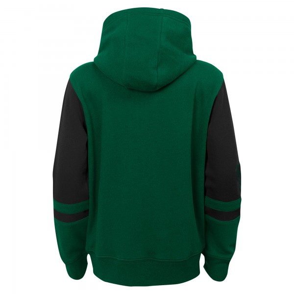 Preschool Milwaukee Bucks Green Straight To The League Full-Zip Hoodie