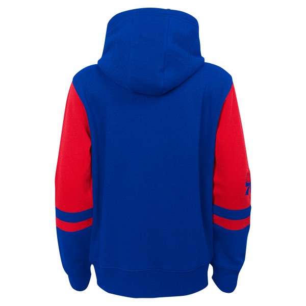 Preschool Philadelphia 76ers Royal Straight To The League Full-Zip Hoodie