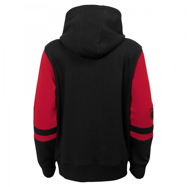Preschool Miami Heat Black Straight To The League Full-Zip Hoodie