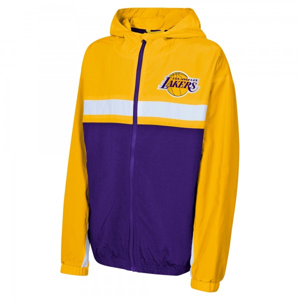 Толстовка на молнии Los Angeles Lakers Youth Headliner Windbreaker - Gold