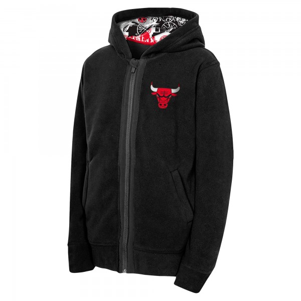 Толстовка на молнии Chicago Bulls Youth Key Line Sherpa - Black