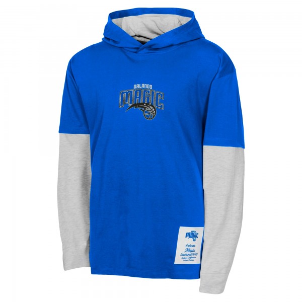 Футболка Подростковая Orlando Magic Blue Small Ball Long Sleeve Hoodie