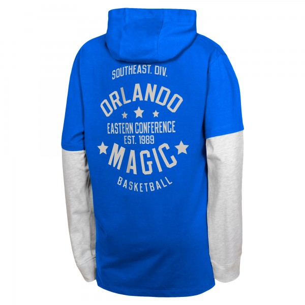 Футболка Подростковая Orlando Magic Blue Small Ball Long Sleeve Hoodie