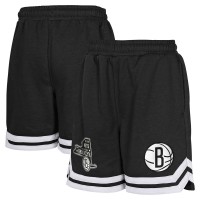 Шорты Youth Brooklyn Nets Black Teardrop Fleece