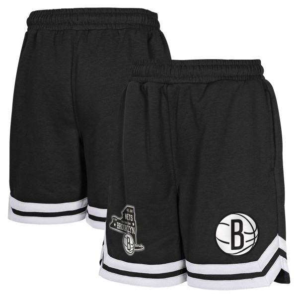 Шорты Youth Brooklyn Nets Black Teardrop Fleece