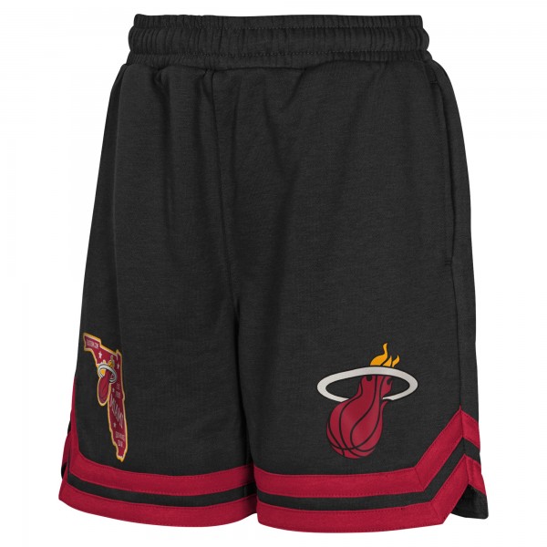 Шорты Youth Miami Heat Black Teardrop Fleece