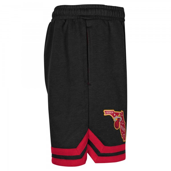Шорты Youth Miami Heat Black Teardrop Fleece
