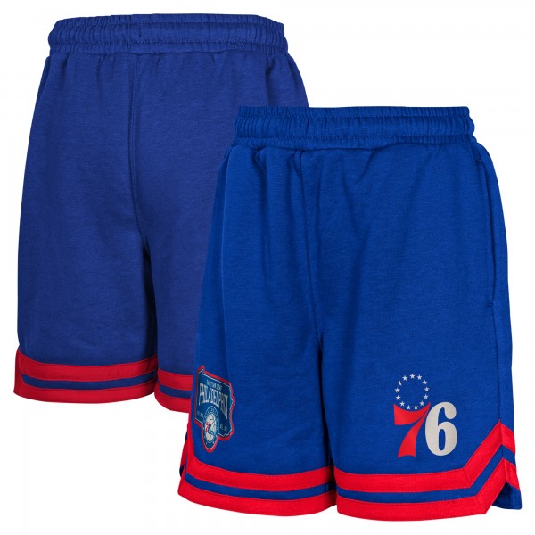 Подростковая Philadelphia 76ers Royal Teardrop Fleece Shorts