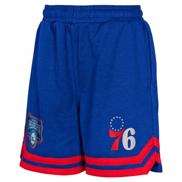 Подростковая Philadelphia 76ers Royal Teardrop Fleece Shorts