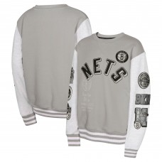 Кофта Youth Brooklyn Nets Gray Star Treatment