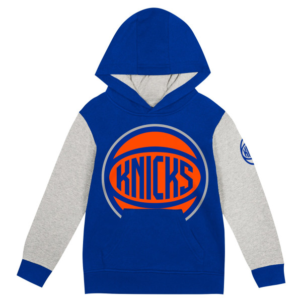 Детская New York Knicks Blue Fair Catch Fleece Pullover Hoodie