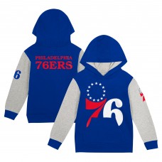 Toddler Philadelphia 76ers Royal Fair Catch Fleece Pullover Hoodie
