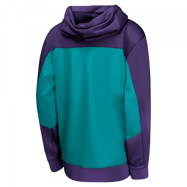 Толстовка на молнии Charlotte Hornets Jordan Brand Youth Authentic On-Court Showtime Performance - Purple/Teal