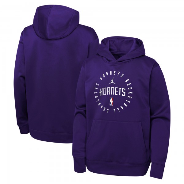 Толстовка Charlotte Hornets Jordan Brand Youth Performance Practice Spotlight - Purple