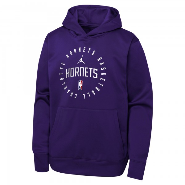 Толстовка Charlotte Hornets Jordan Brand Youth Performance Practice Spotlight - Purple