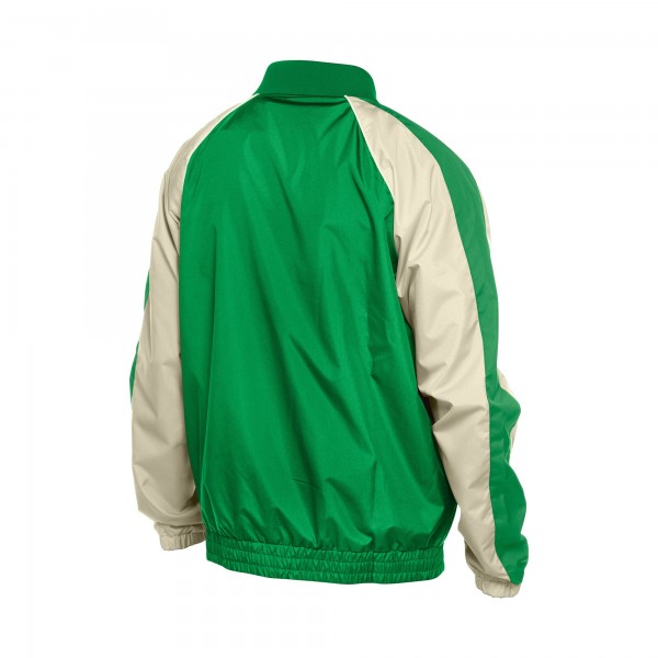 New York Yankees New Era Kelly Green St. Patricks Day Ripstop Raglan Quarter-Zip Windbreaker