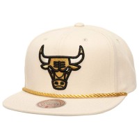 Бейсболка Chicago Bulls Mitchell & Ness Golden - Cream
