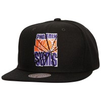 Бейсболка Phoenix Suns Mitchell & Ness Black Shattered Logo
