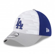 Бейсболка Los Angeles Dodgers New Era Royal/Gray 2025 MLB Clubhouse 39THIRTY
