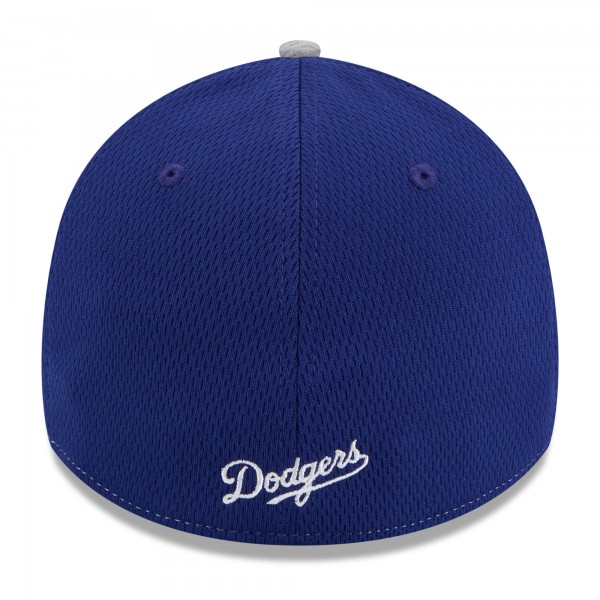 Бейсболка Los Angeles Dodgers New Era Royal/Gray 2025 MLB Clubhouse 39THIRTY