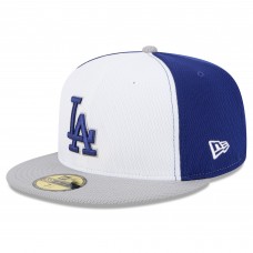 Бейсболка Los Angeles Dodgers New Era Royal/Gray 2025 MLB Clubhouse 59FIFTY