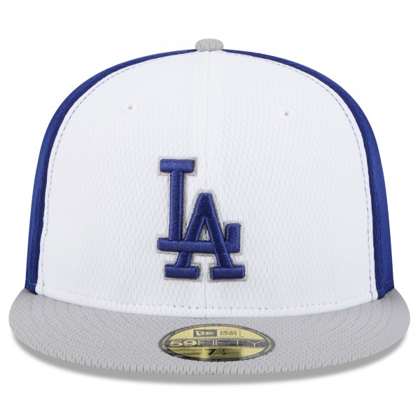 Бейсболка Los Angeles Dodgers New Era Royal/Gray 2025 MLB Clubhouse 59FIFTY