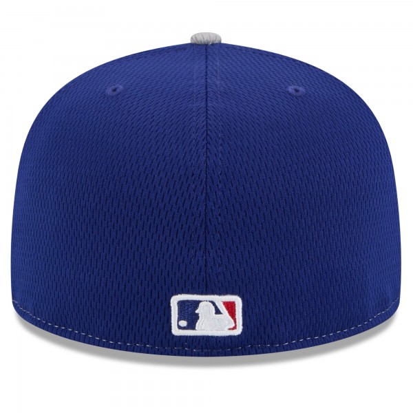 Бейсболка Los Angeles Dodgers New Era Royal/Gray 2025 MLB Clubhouse 59FIFTY