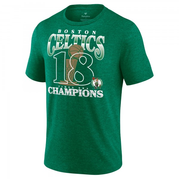 Футболка Boston Celtics 18-Time NBA Finals Champions Tri-Blend – Heather Kelly Green