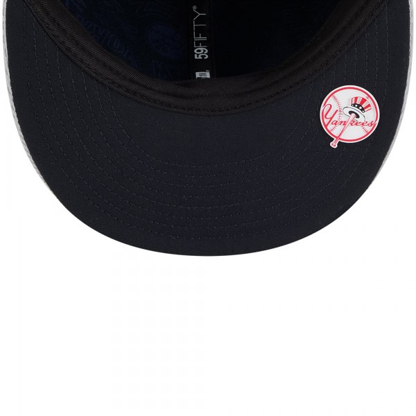 Бейсболка New York Yankees New Era Gray 2025 MLB Clubhouse 59FIFTY
