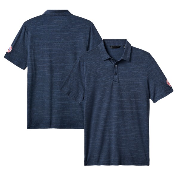 New York Yankees TravisMathew Navy The Heater Polo