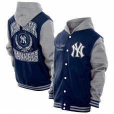 Куртка на кнопках New York Yankees New Era Navy Throwback Prep