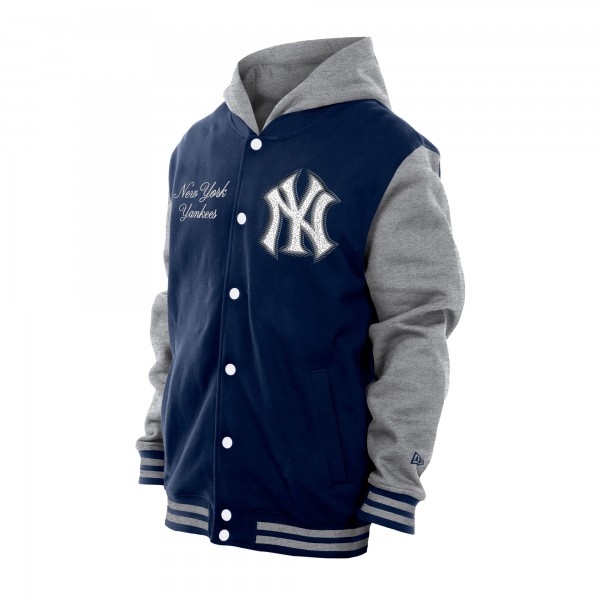 Куртка на кнопках New York Yankees New Era Navy Throwback Prep