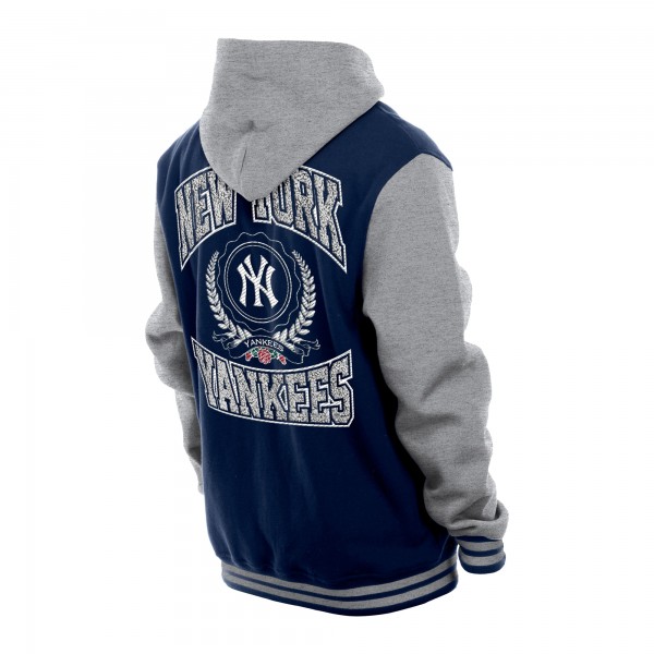 Куртка на кнопках New York Yankees New Era Navy Throwback Prep