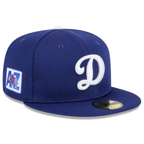 Бейсболка Los Angeles Dodgers New Era Royal 2025 Spring Training 59FIFTY
